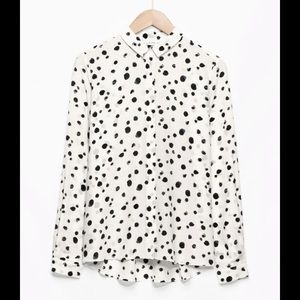 & Other Stories silk button down shirt